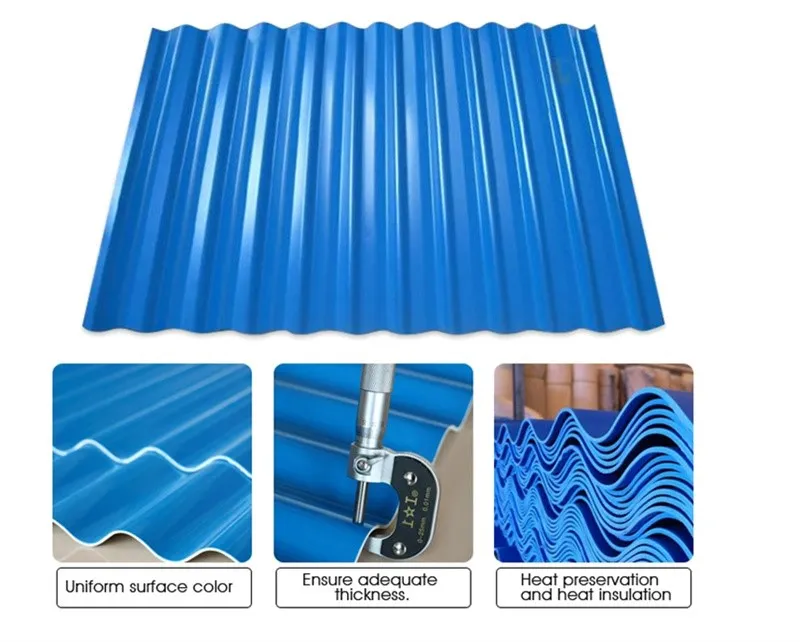 coloured corrugated plate