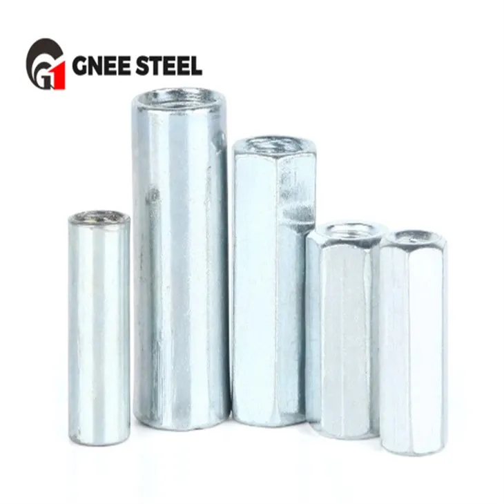 אגוזי צימוד משושה ארוכים מגולוונים