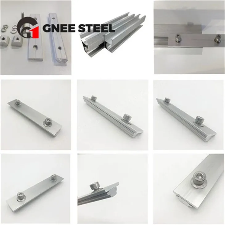 אביזרי תושבת פוטו-וולטאית מחבר מסילה